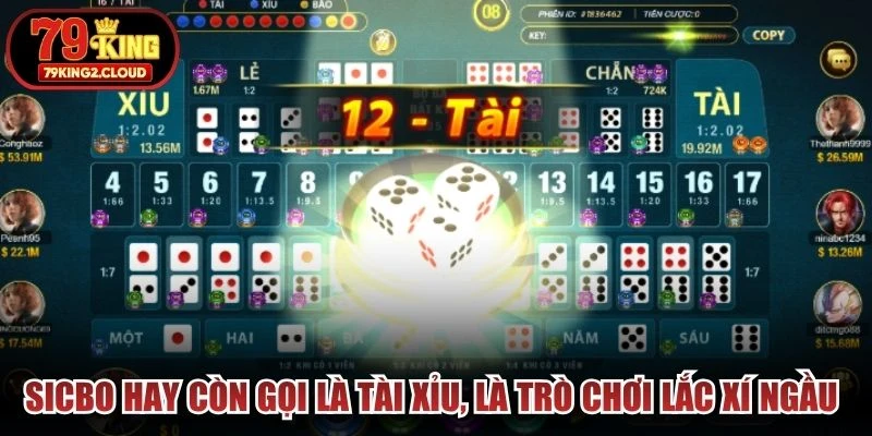 Sicbo hay còn gọi là Tài Xỉu, là trò chơi lắc xí ngầu dân gian quen thuộc
