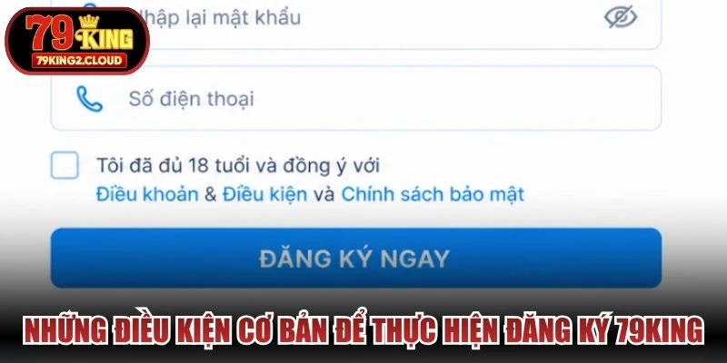 Những điều kiện cơ bản để thực hiện đăng ký 79KING