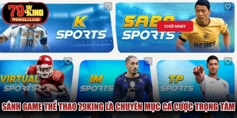 Sảnh game Thể thao 79KING là chuyên mục cá cược trọng tâm